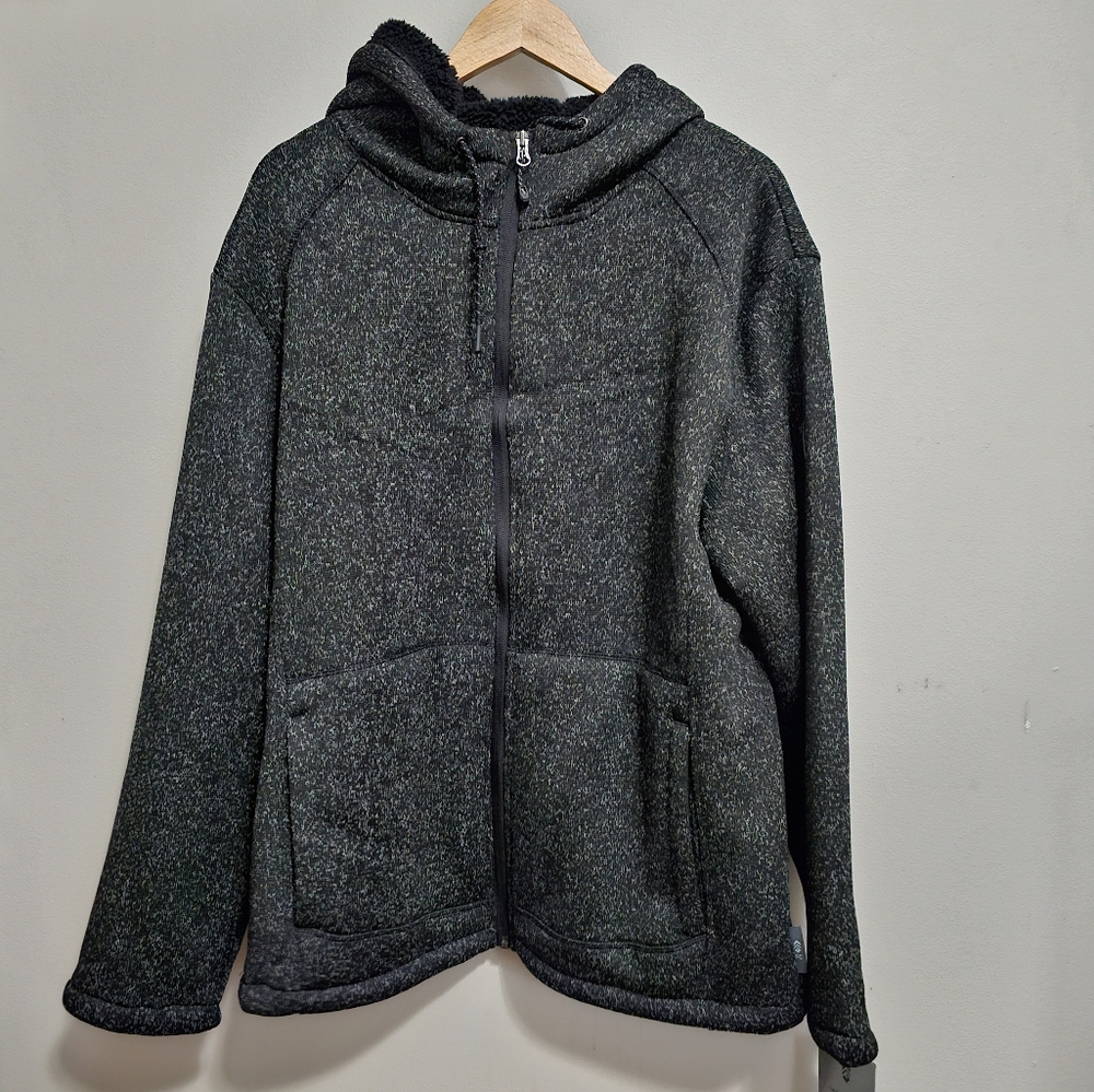 Free Country Charcoal Fleece-Lined Jacket